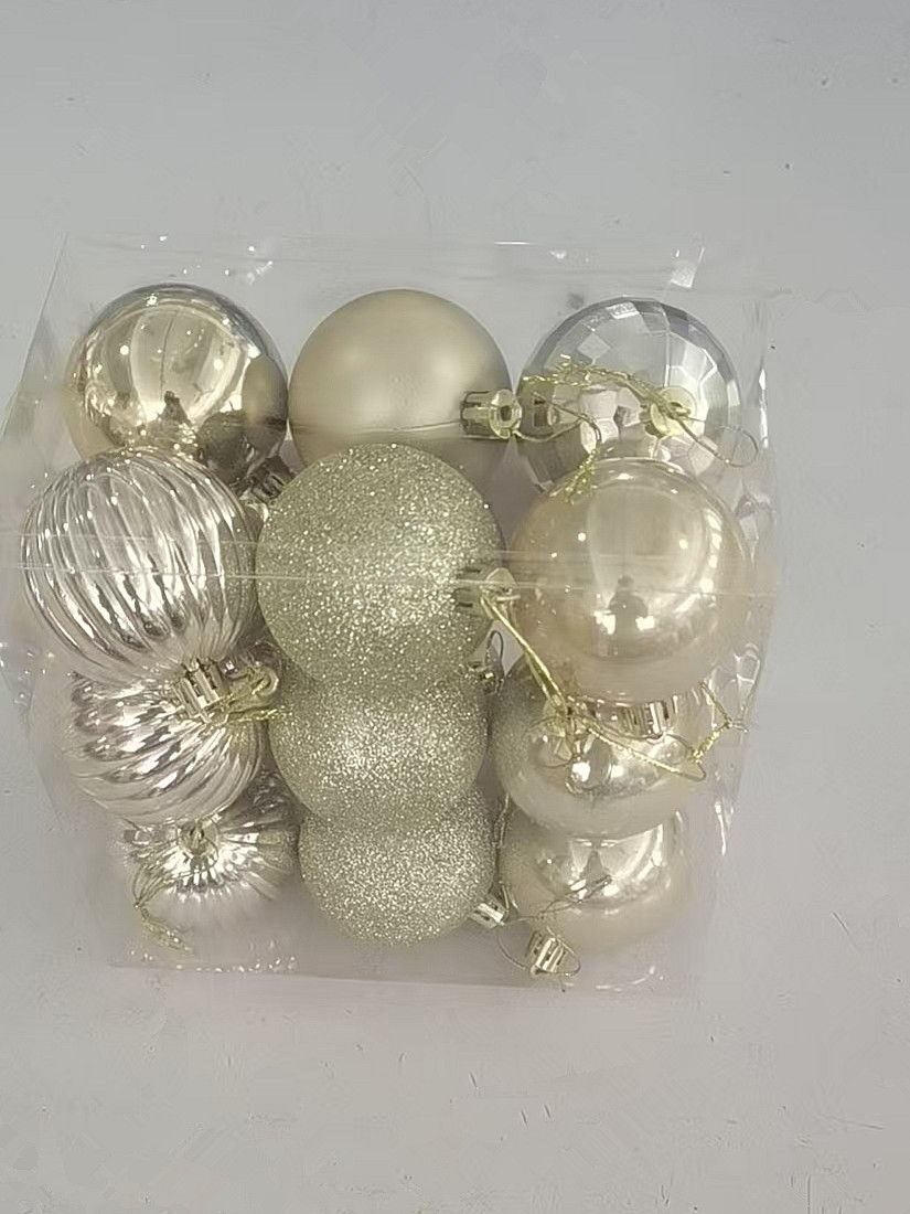NEW Christmas Ball 24pcs PVC Box - Assorted 6cm
