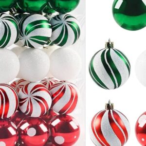 NEW Christmas Ball 30pcs PVC Box-Red-Green &