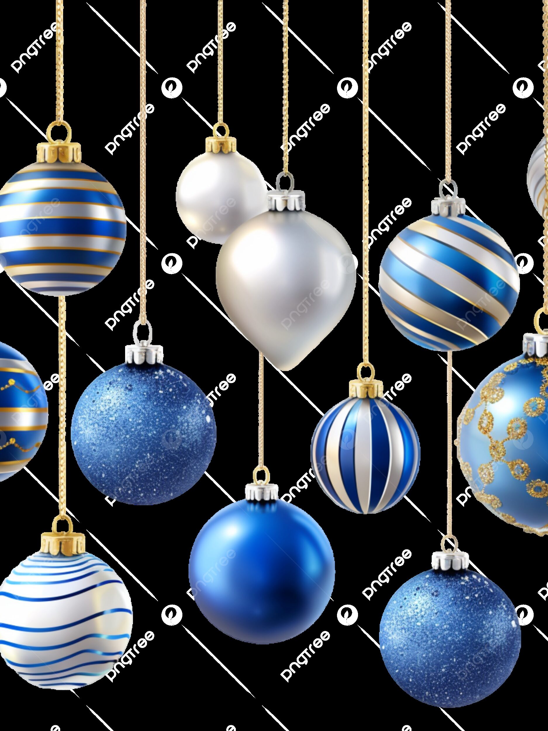 NEW X-mas Ball Decoration 50 count, Blue