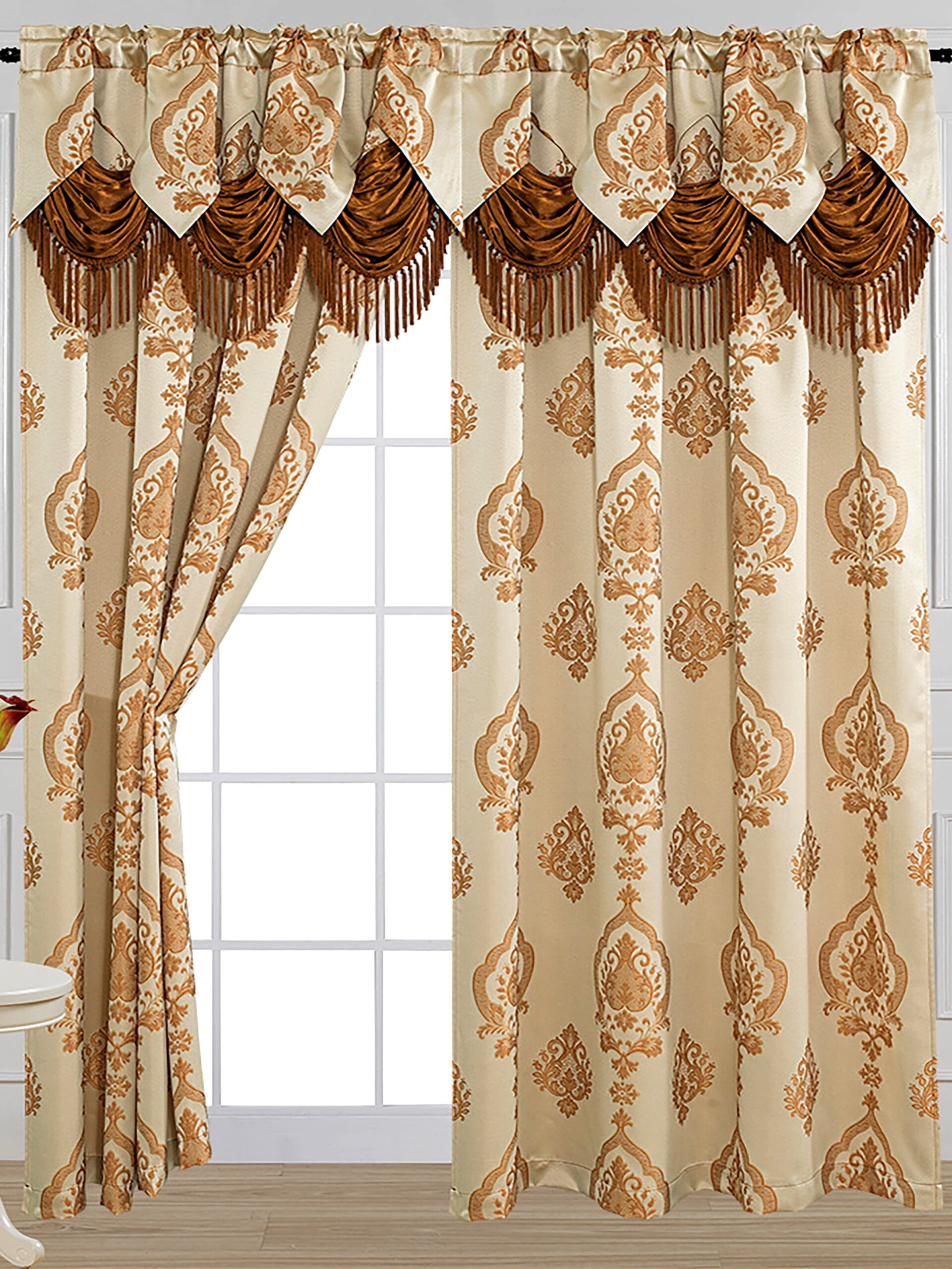 Niagra Ivory Jacquard Curtain 54 X 84"