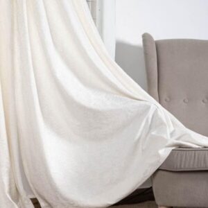 Nora Ivory Jacquard Curtain 54 X 84"