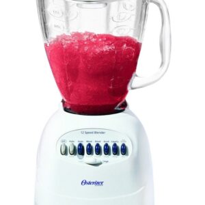 Oster White 2 Speed Blender with Glass J