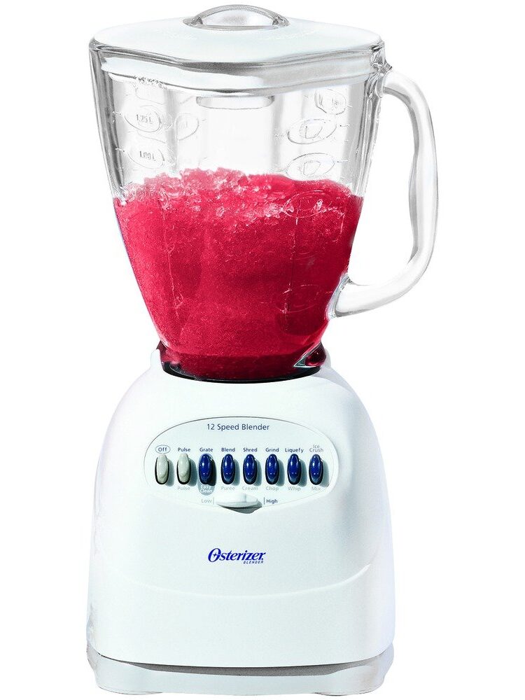 Oster White 2 Speed Blender with Glass J