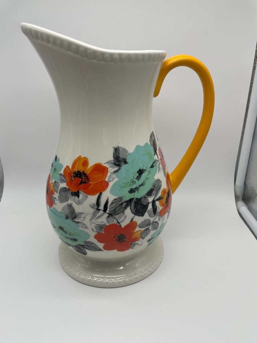Pioneer Woman Flea Market Pitcher White 2qts.