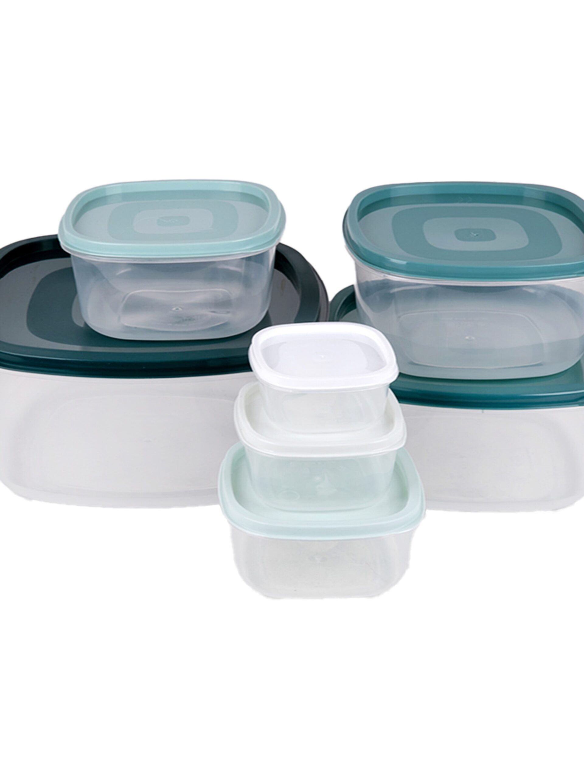 Plastic Food Container Set Square 7pcs