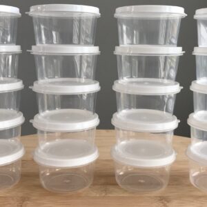 Plastic Round Slim Mix Color Container K