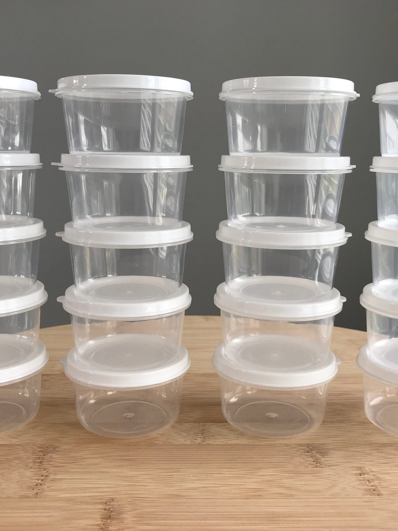 Plastic Round Slim Mix Color Container K
