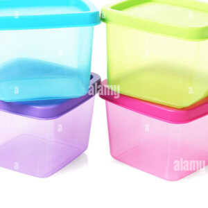 Plastic Square Slim Mix Color Container