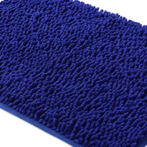 Porta 16x23+18x30Chenille DkBlue BathRug