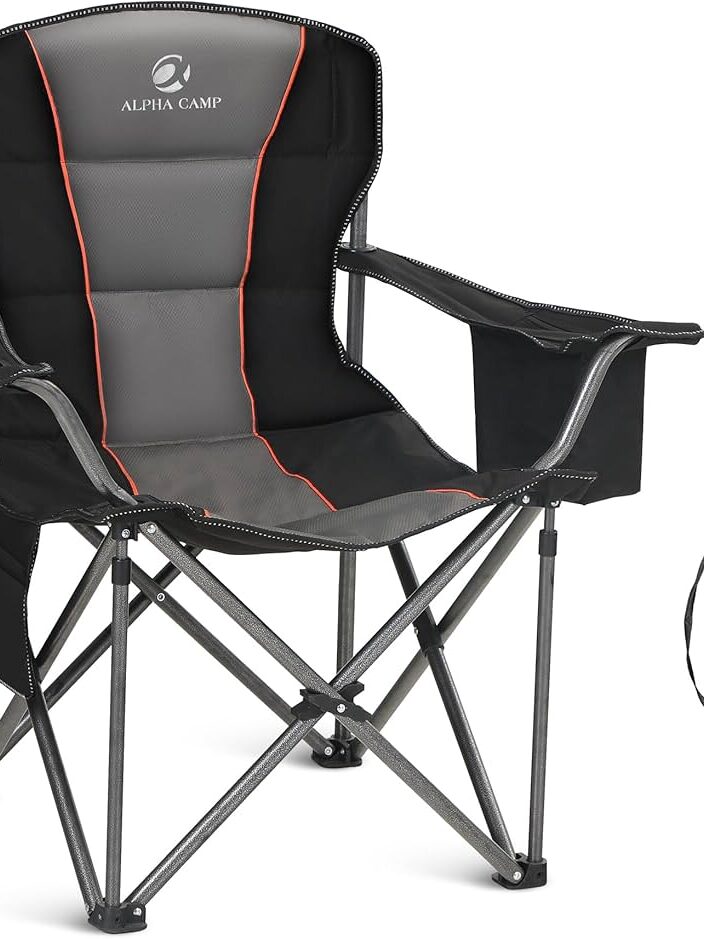 Pride Camping Chair Dark Gray 20x20x33''