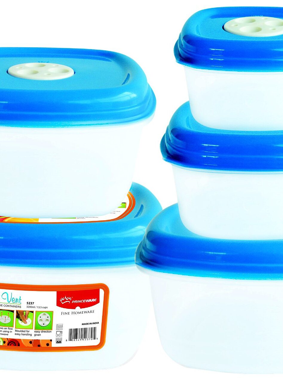 Princeware Fresh Vent 5pc Plastic Contai