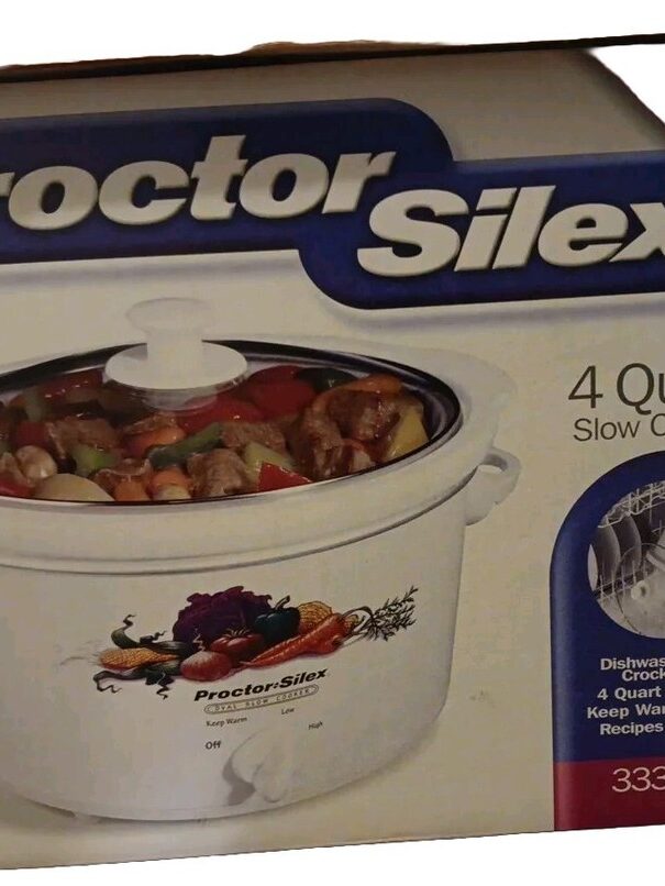 Procter Silex 4 Qt White Slow Cooker