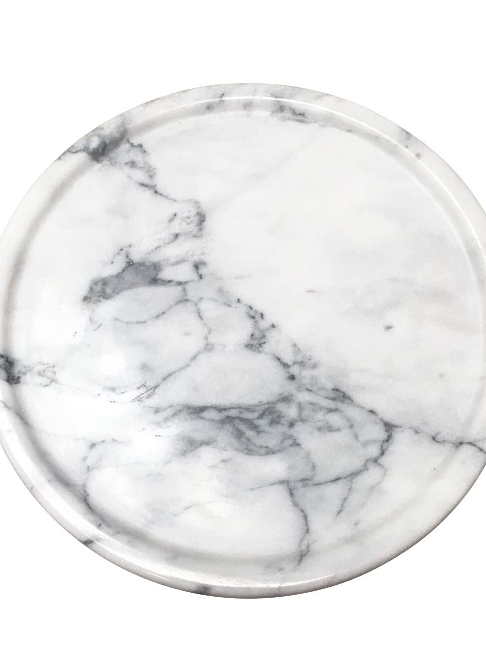 Round Plastic Dinner Tray marble look Plastic Dinner Tray