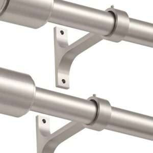 Satin Nickel Curtain Rod 36x72''