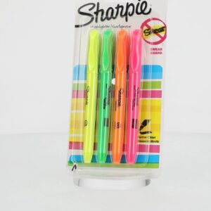 Sharpie Highlighter Thin Tip Assorted 4p