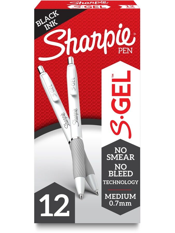 Sharpie S-Gel Retractable Pen 0.7mm Blac