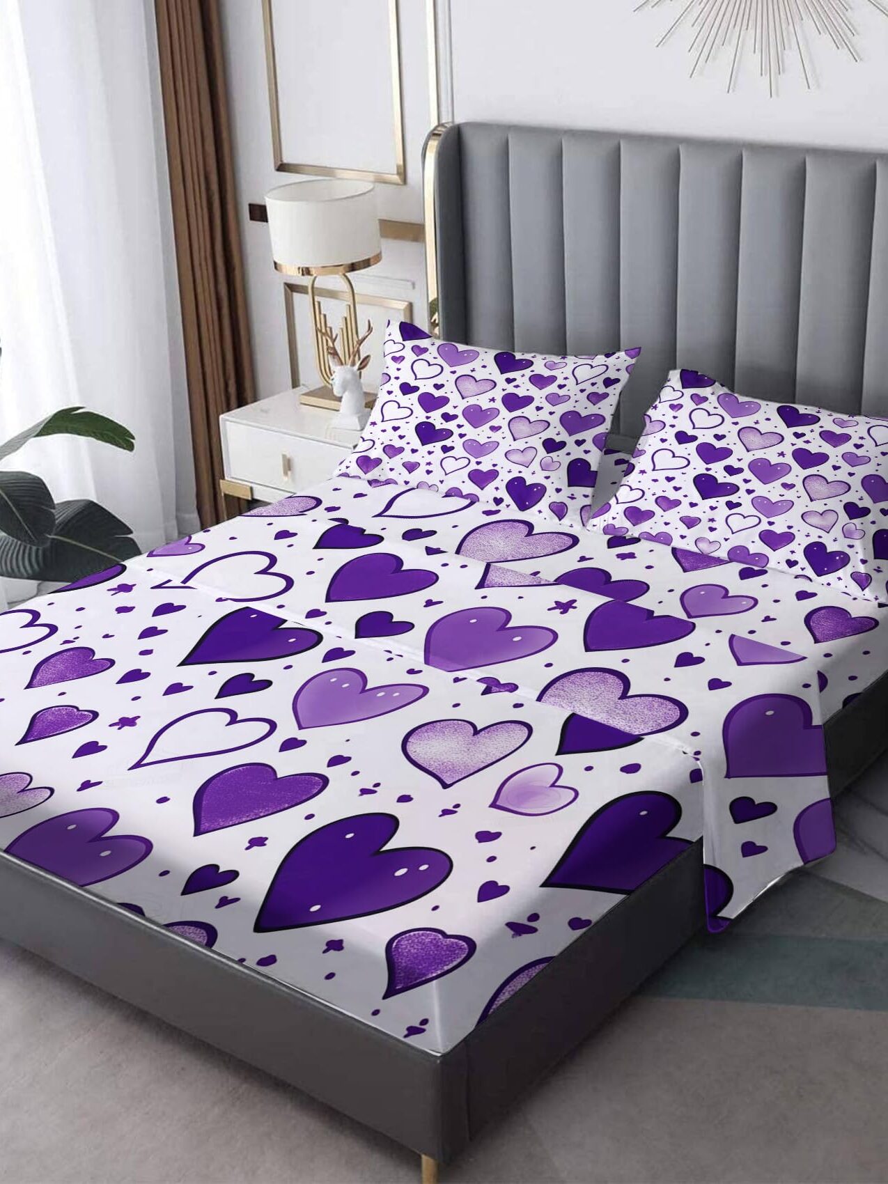 Sheet Sets 3 pcs Twin Purple