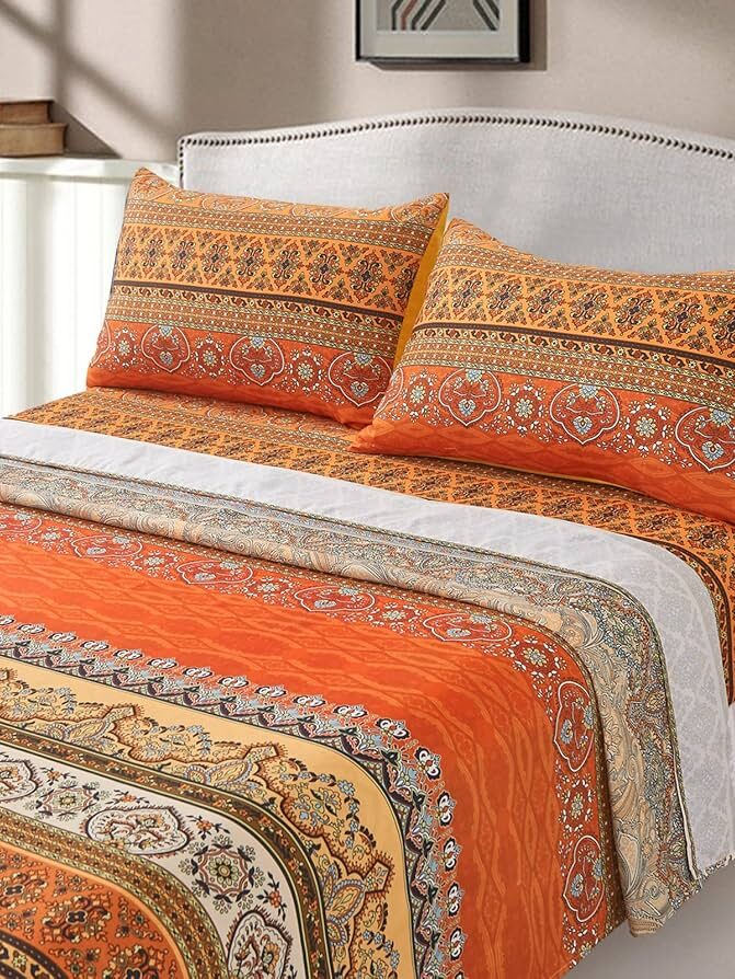 Sheet Sets 4pcs King Orange