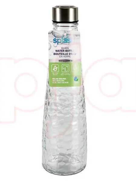 Splash Glass Water Bottle 33.8oz