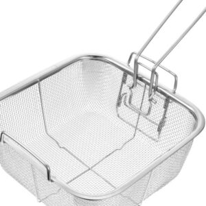 Square 4'' Metal Deep Fry Basket Straine
