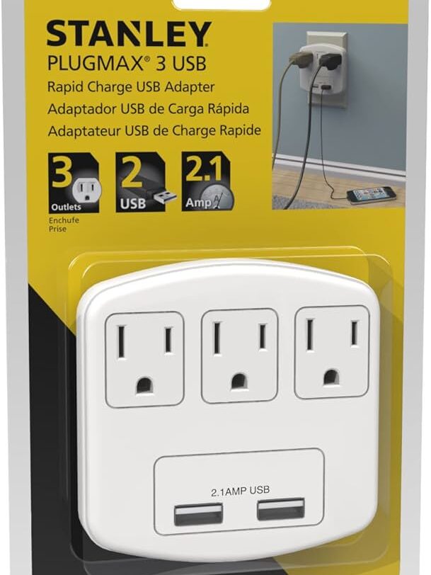 Stanley PlugMax Outdoor 3-Outlet Grounde