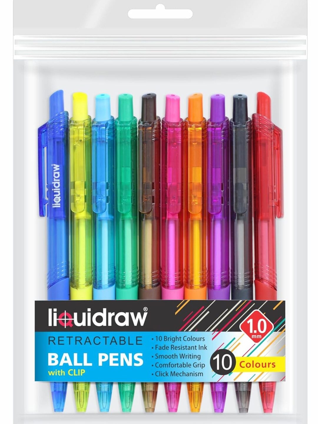 Still Ball Point AssortColors Pens 10-Pk CASE 48