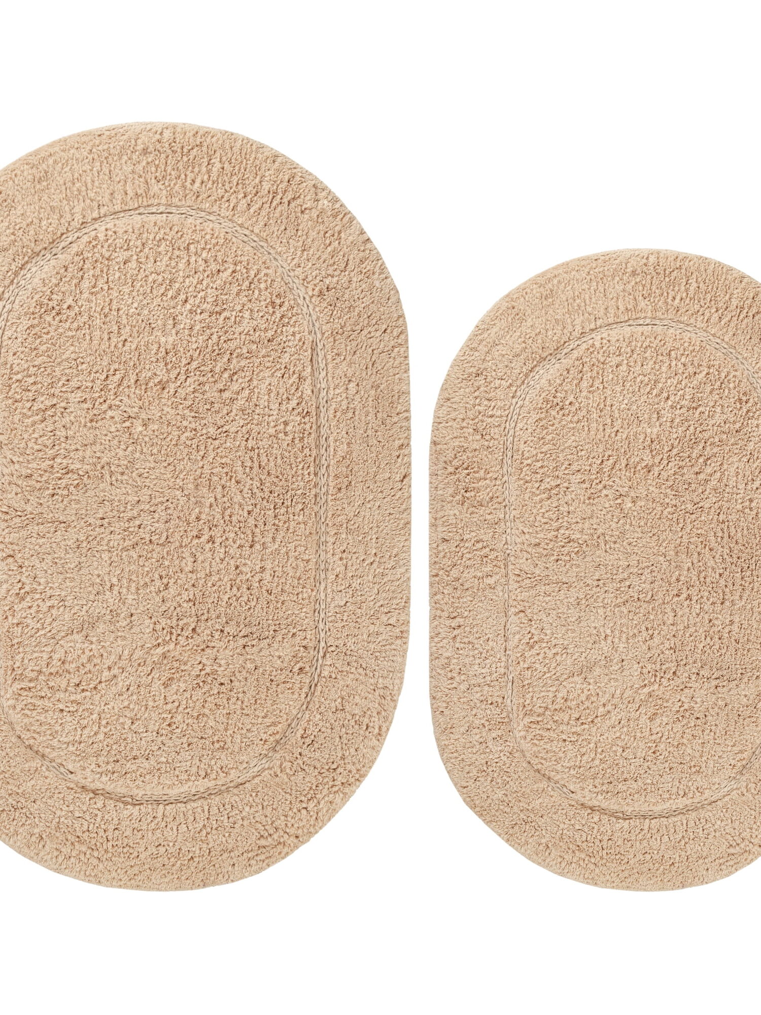 Susan 2-Pc Set Cotton Bath Rug, Taupe Susan 2- Pc Set Cotton Bath Rug, Taupe