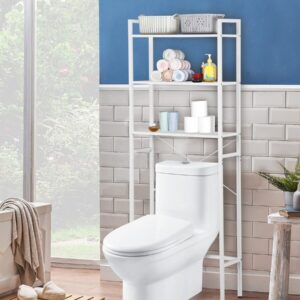 TidyHouse White Metal Bathroom Rack White Metal Bathroom Organizer Rack