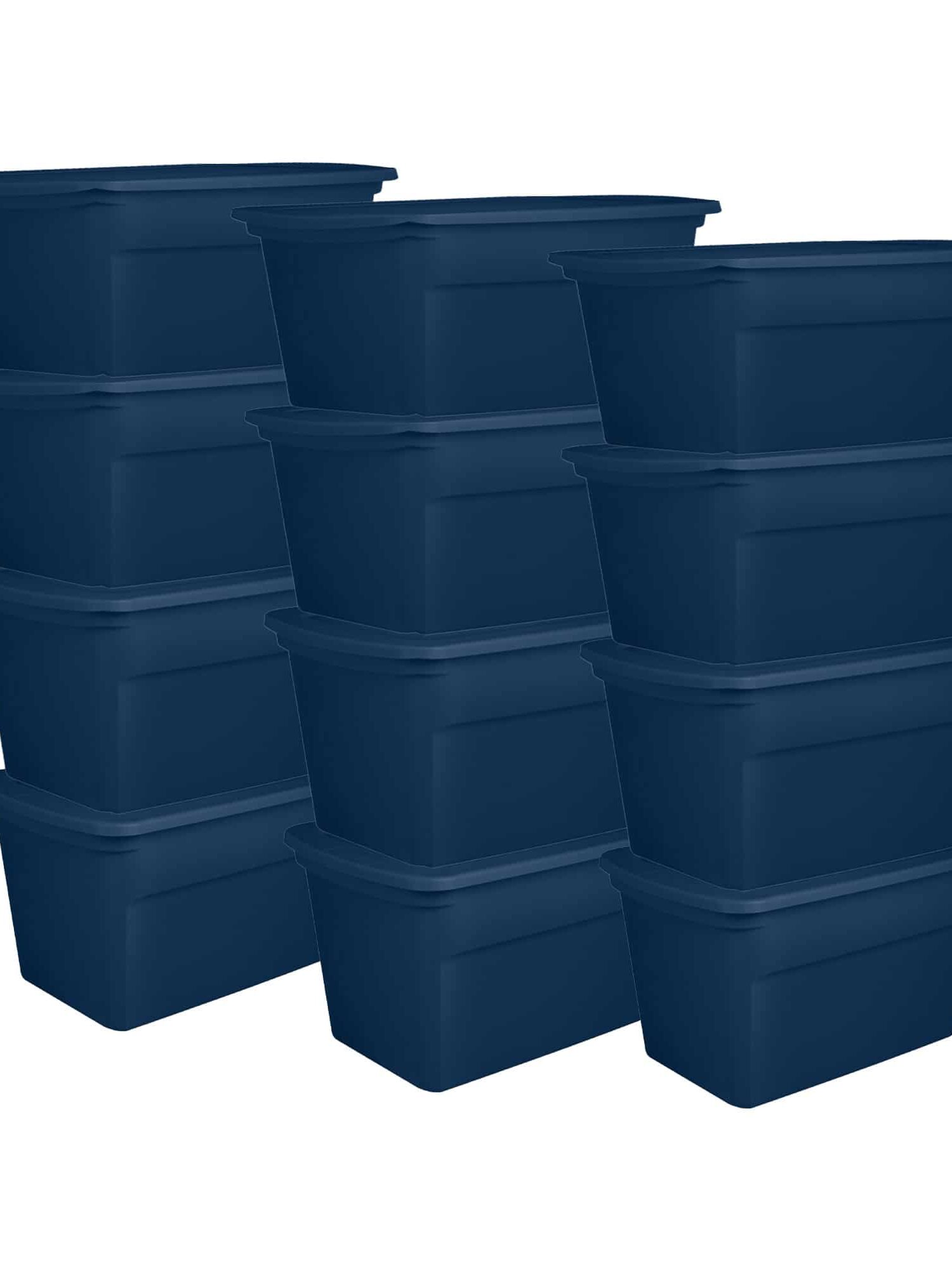 Tote Storage Container-Marine Blue 30GAL
