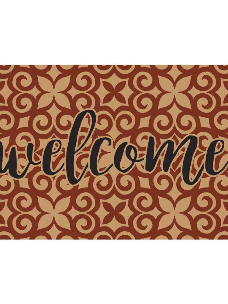 Traffic Master 18"x30" Welcome Home Mat, Coir Vinyl Mat Cheese Traffic Master 18"