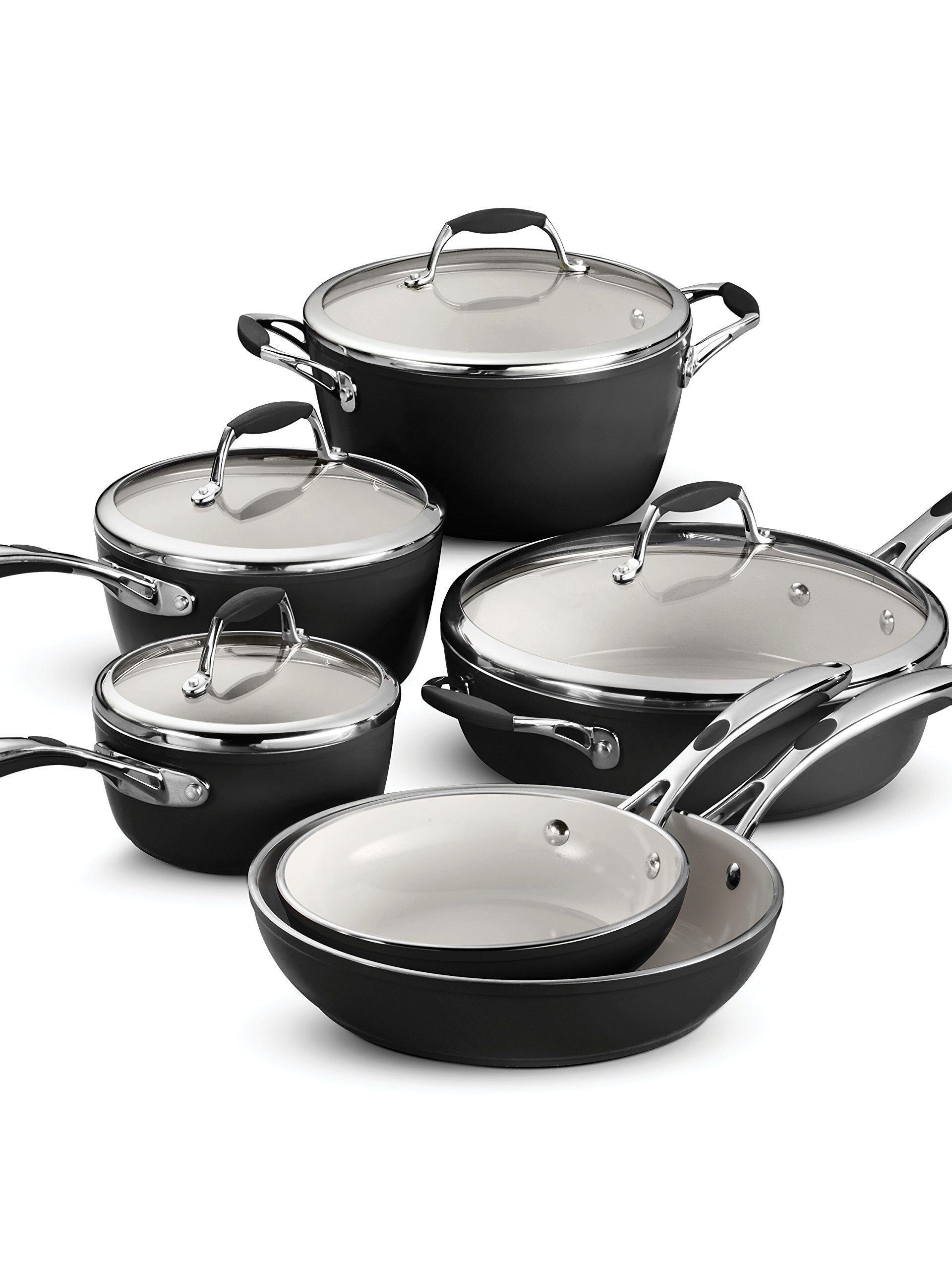 Tramontina 10pc Turim Alumin Cookware Se- Black