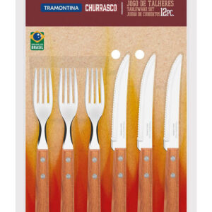 Tramontina Barbecue Cutlery Set W/SS Bla