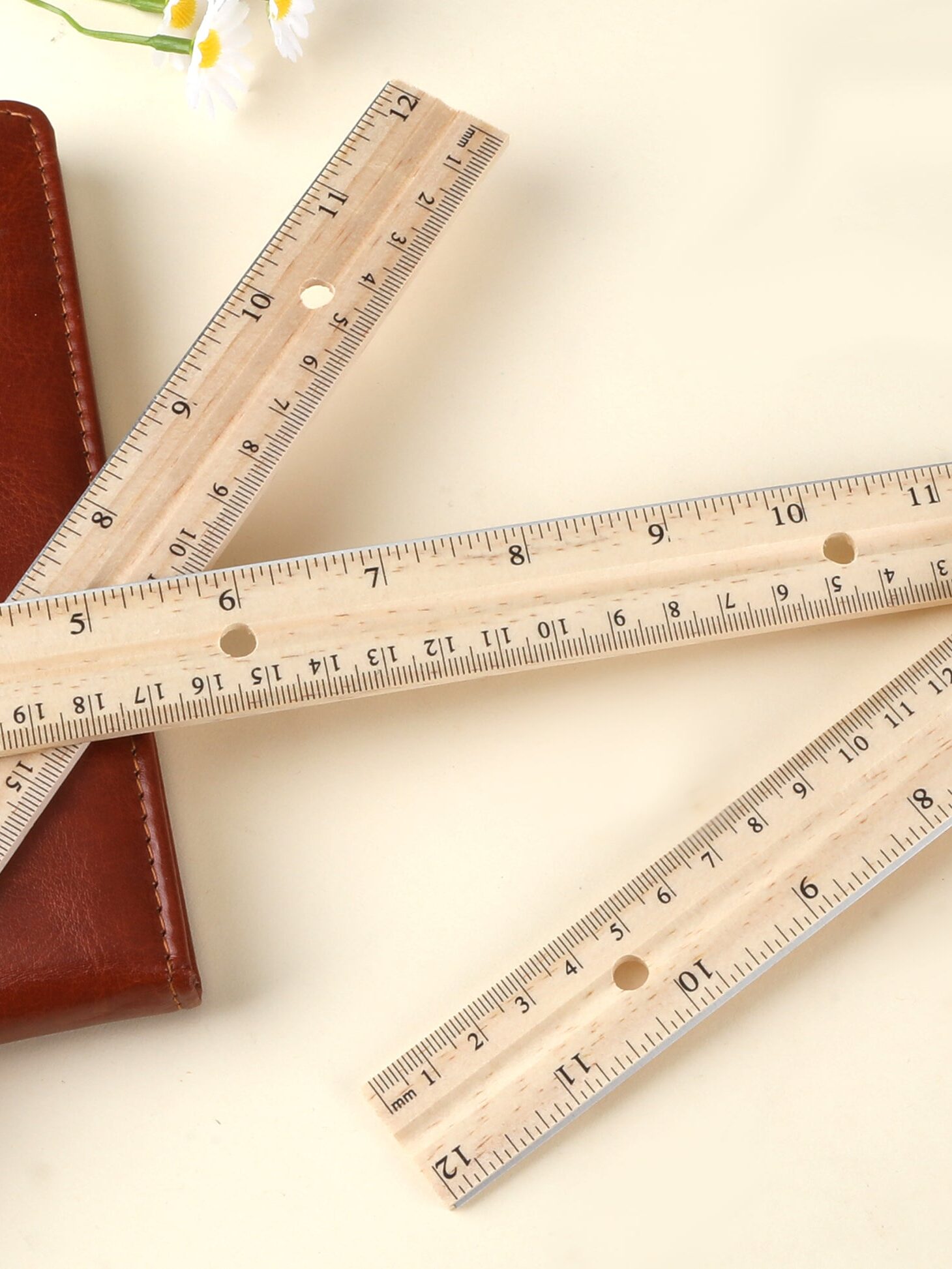 Wood Rulers, 12" 3-Pack Wood Rulers, 12" 3- Pack
